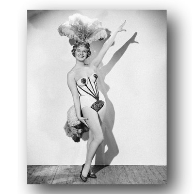 Joan Sims Photo 8x10 British Actress Showgirl Costume Feather Headdress 1960s