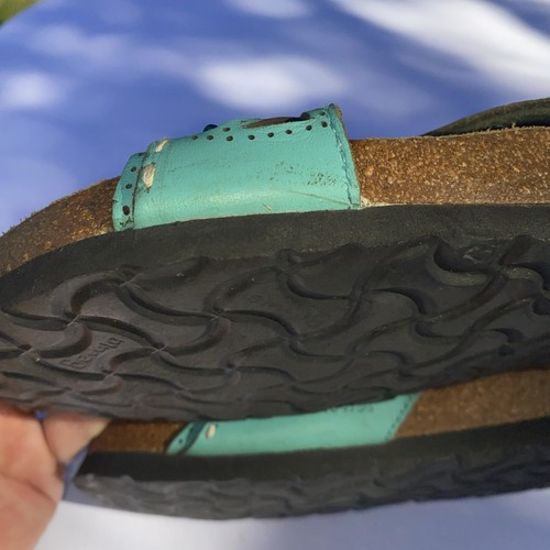 Betula by Birkenstock Women’s Turquoise Studded Jeweled Sandals Size 40-9 - Picture 11 of 16