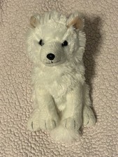 Unipak White Wolf Plush 10 Stuffed Arctic Animal Fox Dog 2011