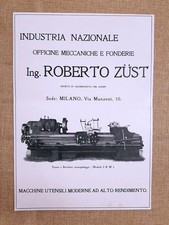 Officine Ing. Roberto Zust Milano Tornio a revolver IRM 3 Pubblicità del 1918
