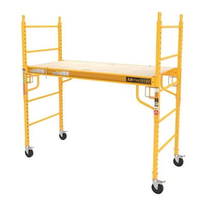 Metaltech 6-Ft X 74-In X 30-In Steel Rolling Scaffold