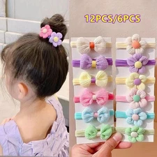 20pcs 10pcs Hair Accessories for Girl Elastic Hair Bands Flowers Style Hair Ring