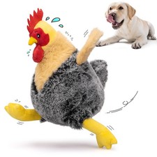 Squeaky Stuffed Dog Toys   Plush Chicken Chew Toy for Small, Medium  Large D...