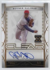 2022 Leaf Trinity Clear Gold Spectrum Foil 7/7 Royber Salinas #CA-JC1 Auto 1u6
