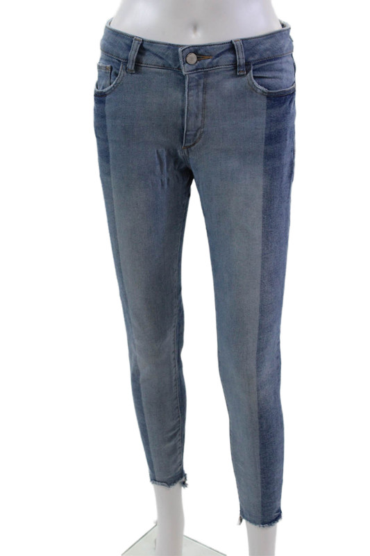 DL1961 Womens Zipper Fly High Rise Margaux Skinny Ankle Jeans Blue Size 26