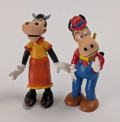 1980's Comics Spain Disney Clarabelle Cow Horace Horse PVC Figure Figurine Euro