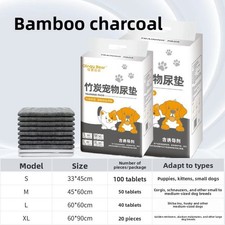 Bamboo Charcoal Dog Pee Pads Carbon Puppy Training Leak Proof Odor Control Mats