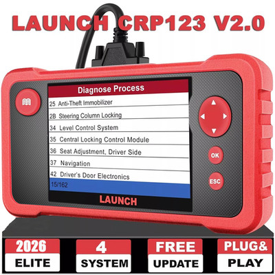 2026 LAUNCH X431 CRP123 V2.0 KFZ OBD2 Diagnosegerät SAS 4System ENG AT DIAGNOSES