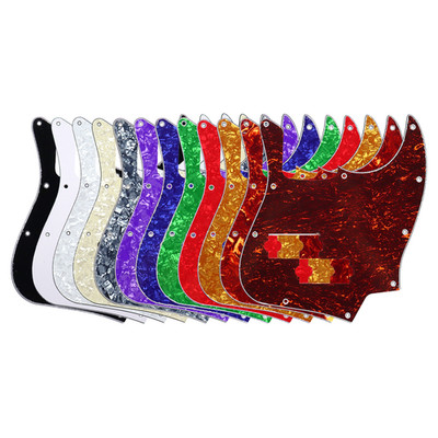 4Ply PVC 4 Strings Jazz Bass Pickguard 10 Hole Scratch Plate w/PB Pickup Hole