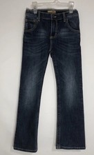 Wrangler 20X Bootcut Denim Jeans Boys 10 Regular Adjustable Med Wash 42BWXMD EUC