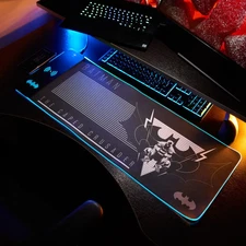Batman Oversize Light Up Gaming Mat & Mobile PhoneCharger MousepadXXL Gaming Pad