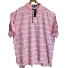 Polo by Ralph Lauren Short Sleeve Shirt Big  Tall 2XB Pink Green Pony New w Tag