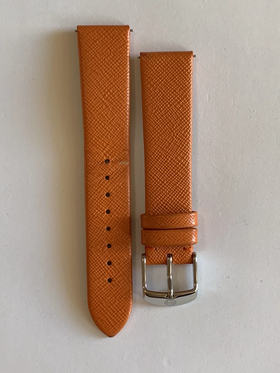 Michele orange Lizard-Embossed Leather Watch Strap MICHELE Orange Wristwatch Bands for sale | eBay main image 4