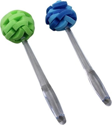 2 Pack Soft Touch Glassware Sponge Puff Dish Brush 11.5'' Multi-Purpose Cleaner