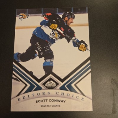 SCOTT CONWAY BELFAST GIANTS EDITORS CHOICE SERIES 1 25/26 TRADING CARD