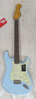 Fender Vintera II Road Worn '60s Stratocaster Electric Guitar, Sonic Blue w/Case