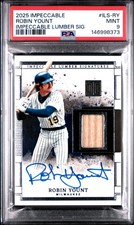2025 PANINI IMPECCABLE IMPECCABLE LUMBER SIGNATURES ROBIN YOUNT 3/99 PSA 9 AUTO