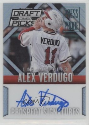 2014 Panini Prizm Perennial Draft Picks Press Proof /199 Alex Verdugo Auto 2o7
