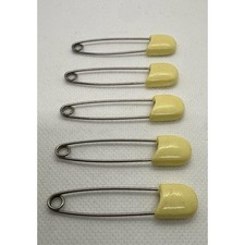 Set of 5 Vintage 1950s Plastic Diaper Pins / Safety-Close