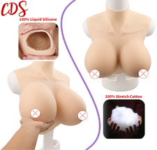 Silicone Breast Forms C-H Cup Breast Plates Fake Boobs Crossdresser Drag Queen