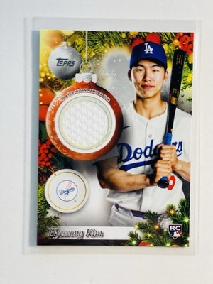 2025 Topps Holiday - Hyeseong Kim RC Relic Jersey Patch Dodgers | eBay