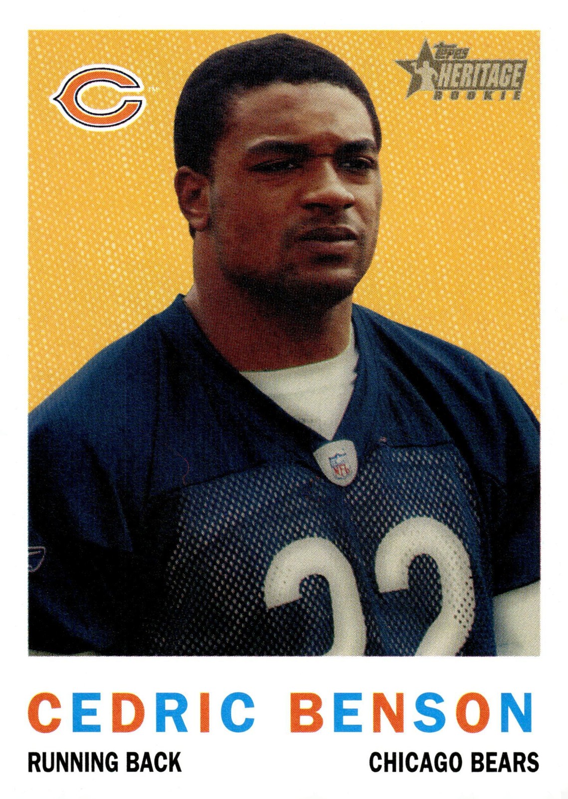 Cedric Benson Topps Heritage #74 Base
