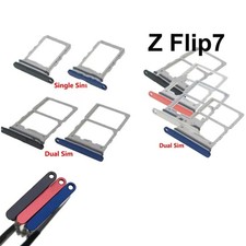 Dual/Single SIM Card Tray Card Slot for Samsung Galaxy Z Flip7 SM-F766