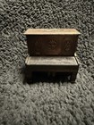 Vintage Upright Piano Pencil Sharpener Die-Cast Miniature Antique Bronze Tone — photo 1