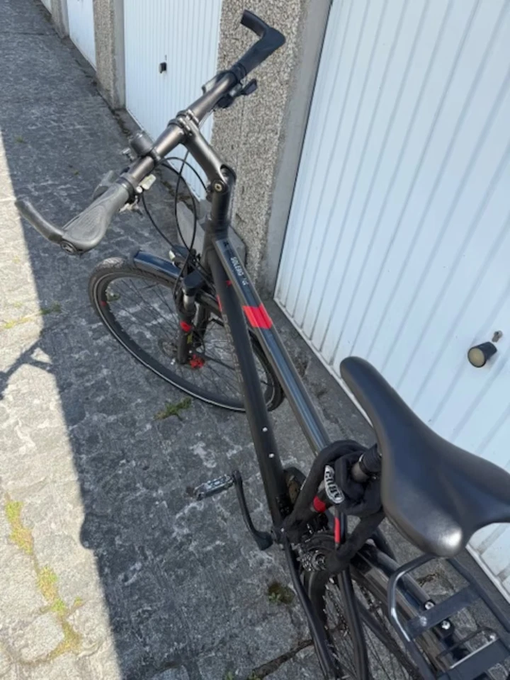 Pegasus Solero Schwarz Rot Herren Fahrrad 28 Zoll, RH 48