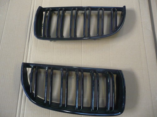 SET Kühlergrill Schwarz BMW 3er E90 E91 Frontgrill Grill Nieren