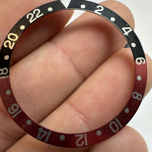 Rolex Gmt Master 16700 16710 16760 Coke Serif Insert Lunettes Utilisez - Photo 2 sur 4
