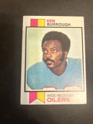 1973 Topps Football Card #354 Ken Burrough Houston Oilers Vg Free Shipping!