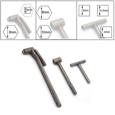 5-teiliges Ventileinstellwerkzeug Für Motorräder – L- & T-Typ Schraubenschlüssel | 8/9/10 Mm Sechskant, 3-3,5 Mm Vierkantloch