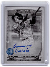 2020 Topps Gypsy Queen Gio Urshela Black & White Auto 1/50 #GQA-GU