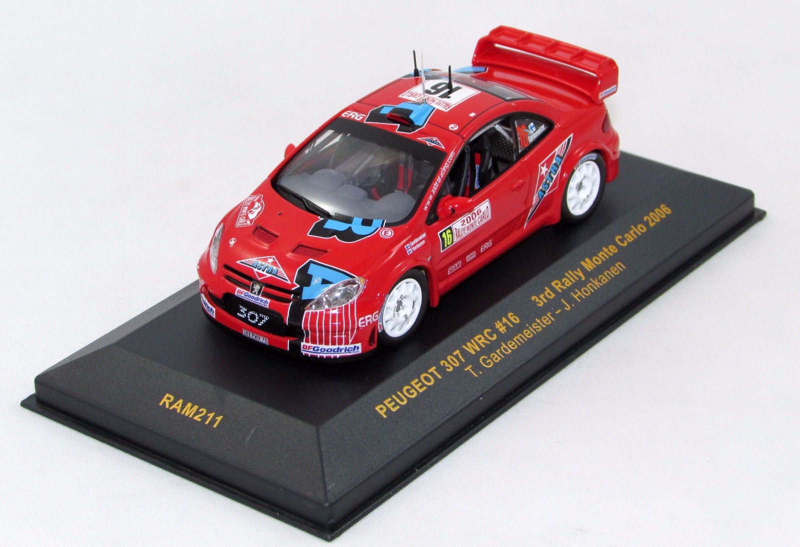 Peugeot 307 WRC rd 2006 Monte Carlo Rally Nº ram211 1 43 IXO Peugeot 307 WRC rd 2006 Monte Carlo Rally Nº ram211 1 43 IXO