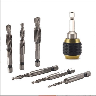 Spiralbohrer Keyless Drill Bit Chuck Schnellwechseladapter Treiber Werkzeug DE