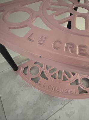 Used Le Creuset 5 tier Pot Stand chiffon pink Display Shelf
