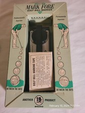 Vintage Mark Fore Golf Ball Marker With Box and Paperwork Made in USA 1966