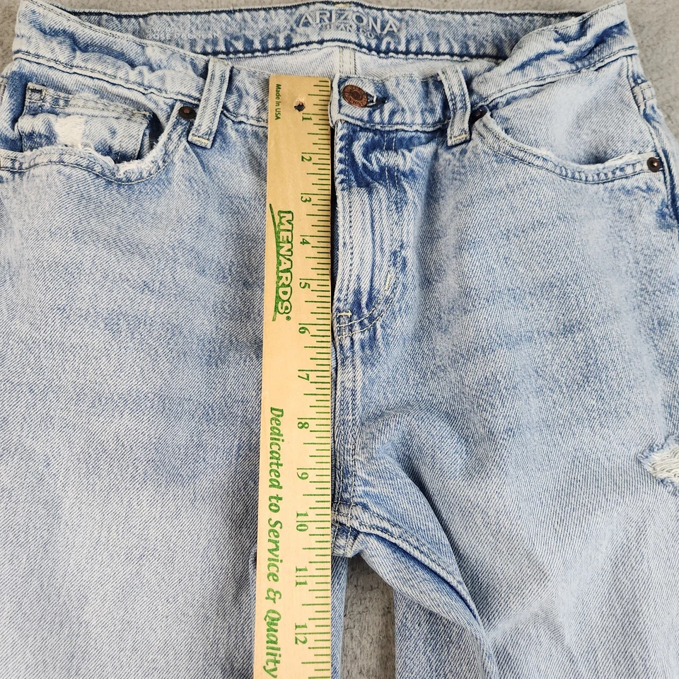 Pantalones de mezclilla Arizona años 90 para mujer 9 (30x30) azules sueltos papá anchos lavado a la piedra grunge holgados Foto 4 de 4
