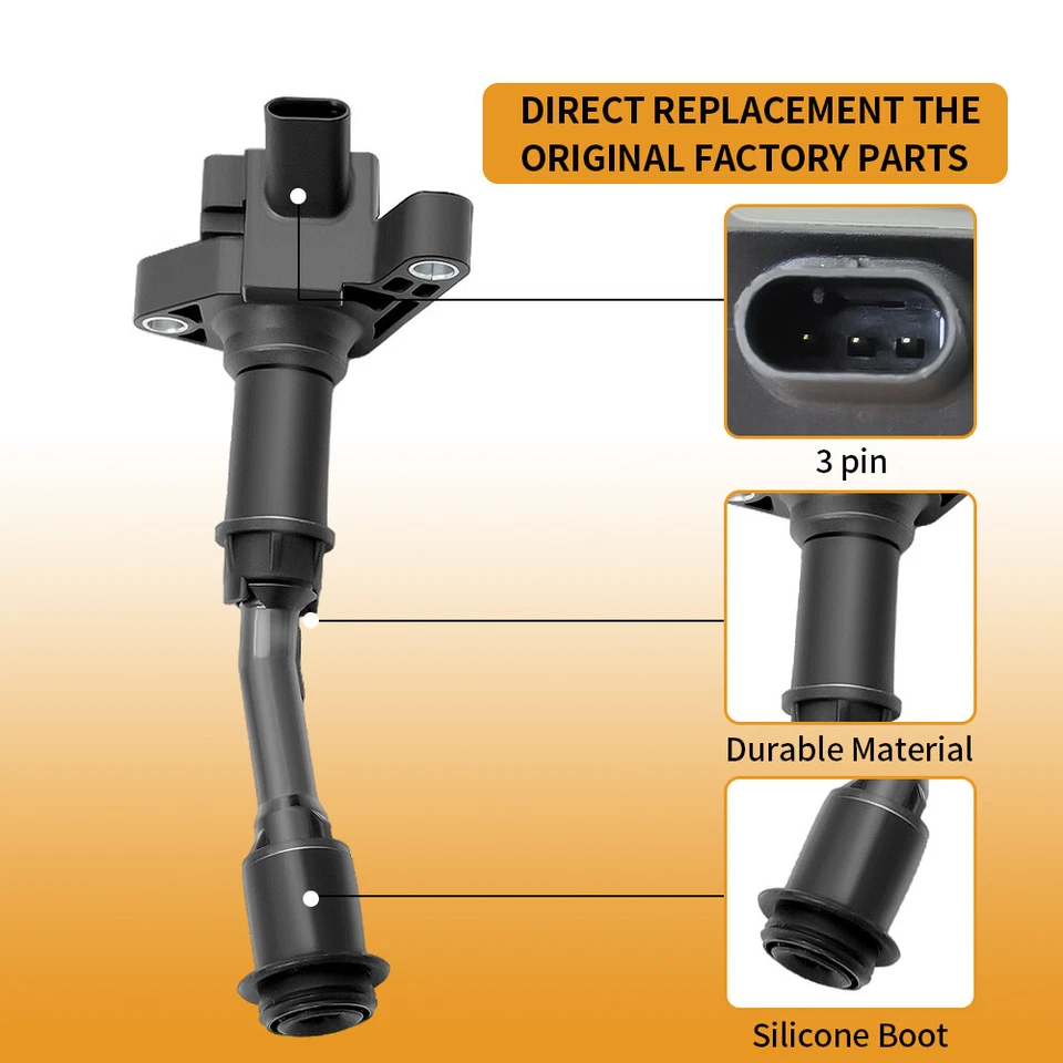4X Bobina de encendido + 4X Bujía OEM para Ford Fusion Escape 2014-2020 1,5L UF735 Foto 2 de 4