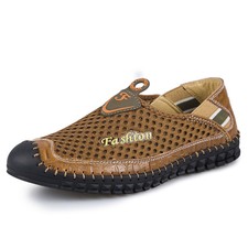 Plus Size Sandals Slippers Men's Hollow Out Slip On Breathable Outdoor Beach New