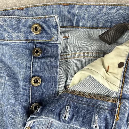 Jeans G-Star Raw Attacc slim dritto uomo 34 blu lavaggio medio bottoni mosca preppy - Foto 8 di 18