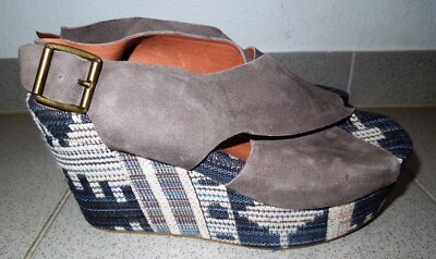 jeffrey campbell Gr. 37 Sandalen Leder Grau NEU