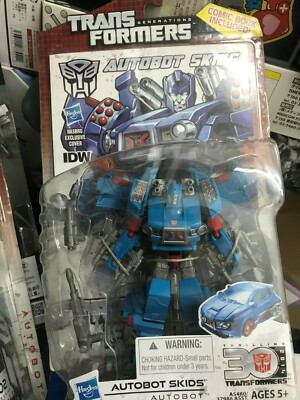 Transformer Generation Deluxe Class Autobot Skids Action Figure IDW 30th Ann.