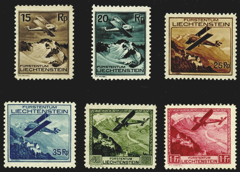 Liechtenstein Scott# C1-6 Mint NH SCV $518 (51705)