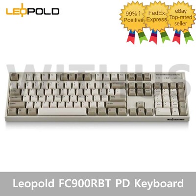 Leopold FC900RBT PD High-End Mechanical Bluetooth Keyboard White Two-Tone/50g