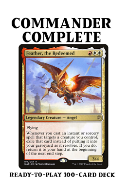 Feather, the Redeemed HEROIC BUFF SPELLS Magic MTG Custom Commander Deck | eBay Feather, the Redeemed HEROIC BUFF SPELLS Magic MTG Custom Commander Deck | eBay