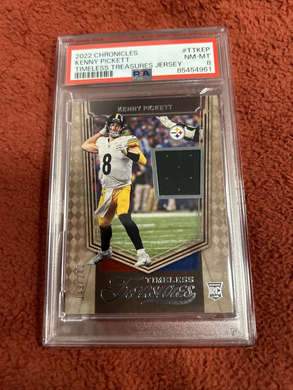 Kenny Pickett Panini Chronicles Timeless Treasures Jersey #TTKEP Base