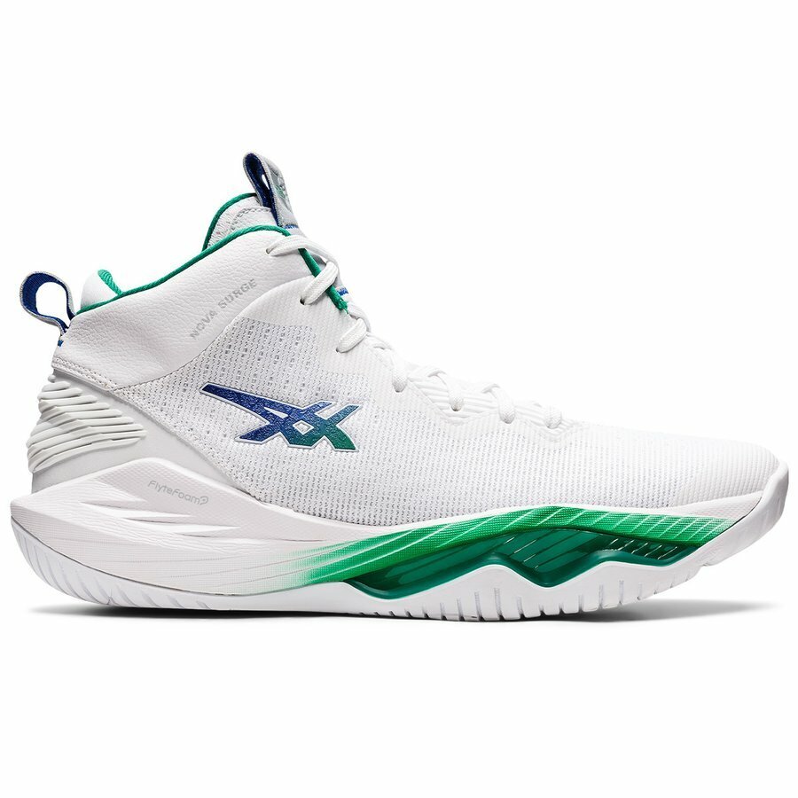 Asics Men's Basketball shoes Nova Surge 2 White Blue Kale Asics Men's Basketball shoes Nova Surge 2 White Blue Kale
