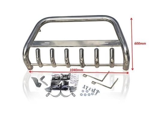 Bull Bar Abar For Fiat Ducato 2007 - 2014 Stainless Steel Detachable Name Plate - Picture 5 of 6